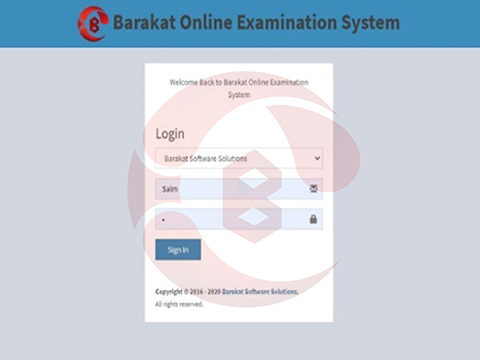Barakat Online Examination System / Barakat Software Solutions